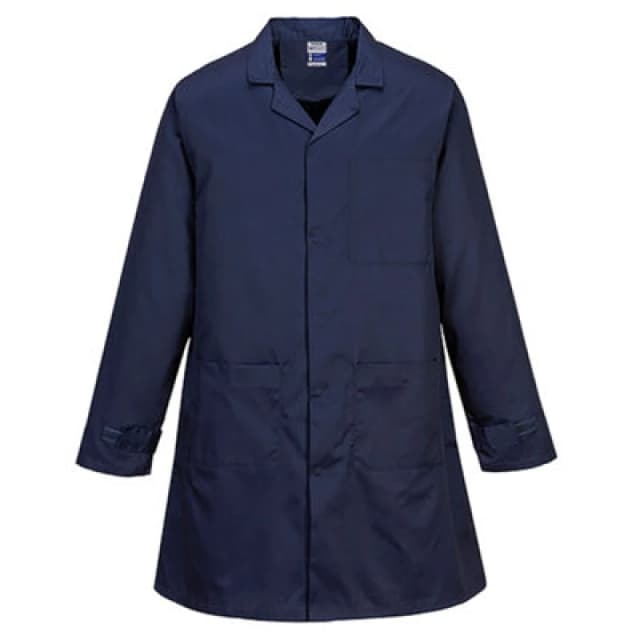 Portwest Anti Static ESD Coat AS10NARXXXL Colour: Navy
