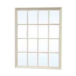 Olivia's Grey Panel Rectangular Mirror