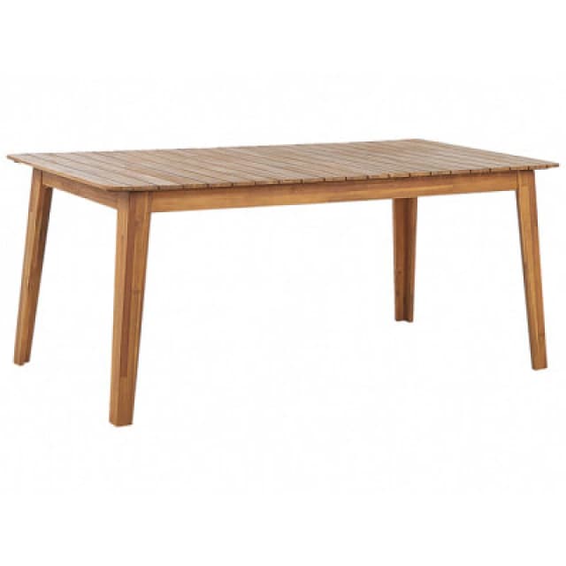 Beliani Garden Dining Table Fornelli 180 Cm 90 Cm Acacia Wood Brown