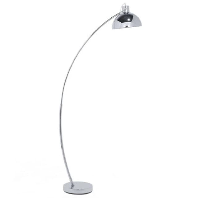 Beliani Floor Lamp Dintel Metal Silver
