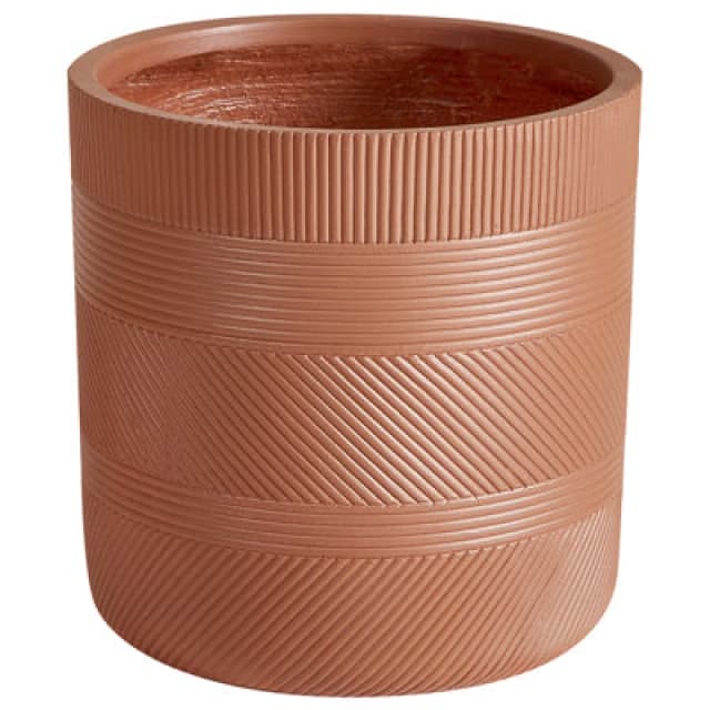 Beliani Plant Pot Voula 31cm Brown