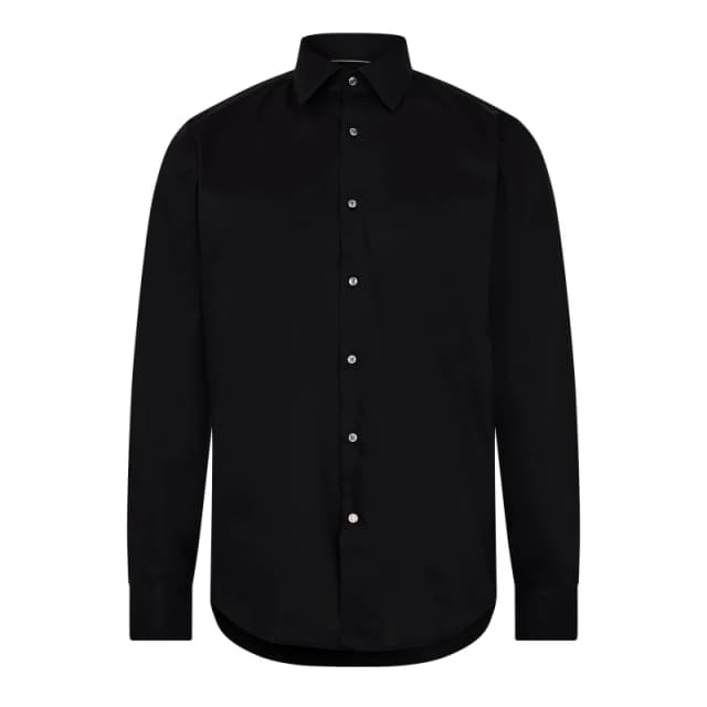 Boss Mens H Joe Kent Long Sleeve Oxford Shirt Black male 15 inch