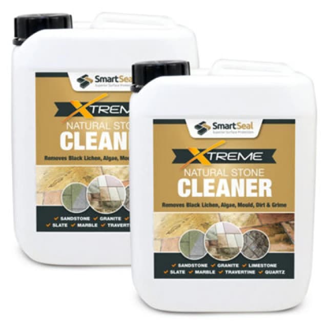 Natural Stone Cleaner Xtreme, Black Spot Remover And Powerful Cleaner, Dirt Remover, Stains, Grime And Algae Killer, 2 X 5L