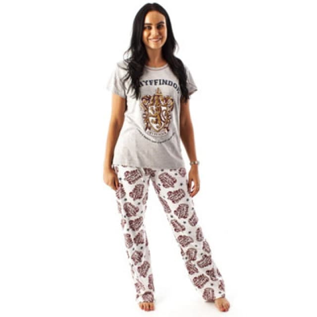 Harry Potter Short Sleeve Long Leg Pyjama Set Grey female