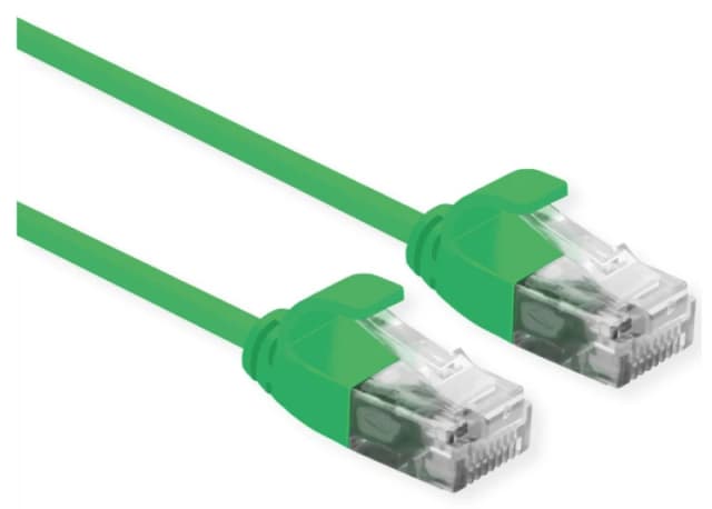 ROLINE 21.15.3930 networking cable Green 0.15 m Cat6a U/UTP (UTP)