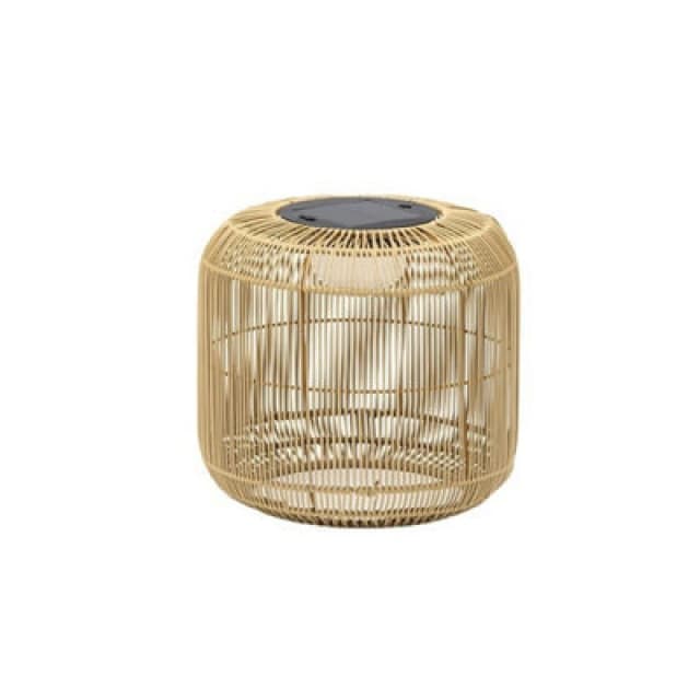 K Living Rao Small Rattan Solar Rechargeable Lamp