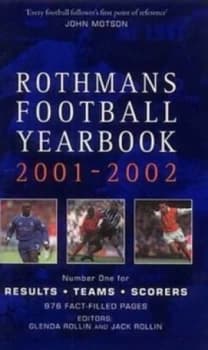 Rothmans Football Yearbook 2001-2002 by Glenda Rollin and Jack Rollin Paperback