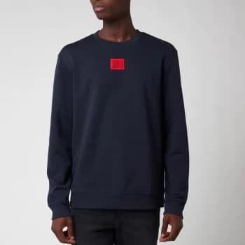 Hugo Boss Duragol Red Patch Logo Sweatshirt Navy Size S Men