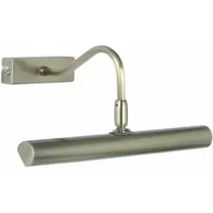 Loops - LED Picture Wall Light 2.5W Warm White Antique Brass Classic Over Head Down Lamp