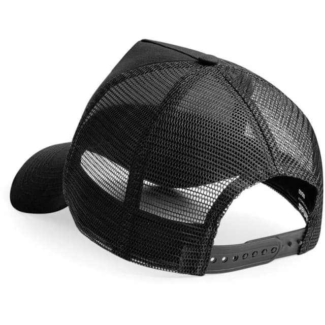 Beechfield Beechfield Men Half Mesh Trucker Cap Headwear in Black One Size Male 5055747771268