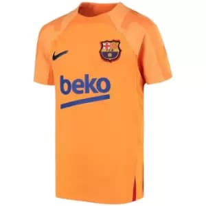 2021-2022 Barcelona Strike Training Shirt (Orange)
