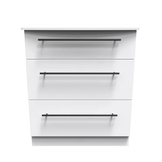 Howard 3 Drawer Deep Chest In White Ash (Ready Assembled)