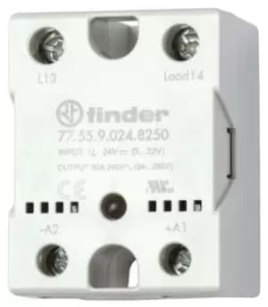 Finder 50 A SPNO Solid State Relay, Zero Crossing, Heatsink, 280 V ac Maximum Load