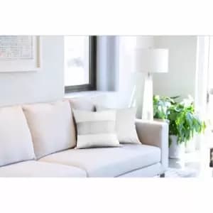 Emma Barclay Eclat - Diamante Panel Velvet Cushion (pair) Cover In White