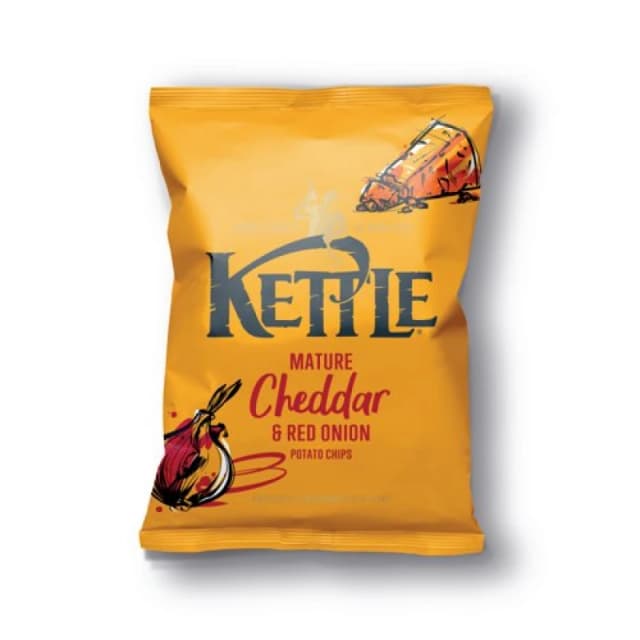 Kettle Mature Cheddar Red Onion Crisps 40g (54 Pack) FG001862