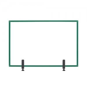 Bi-Office Protector Board W/Clamps Green Alu Frm 1040x700