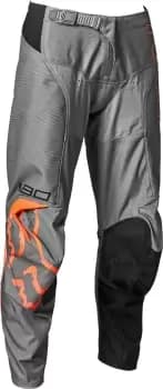 FOX 180 Skew Youth Motocross Pants, grey-orange, Size 26, grey-orange, Size 26