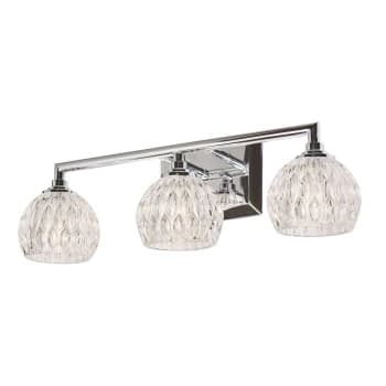 Serena 3 Light Above Mirror Light - Polished Chrome Finish IP44, G9