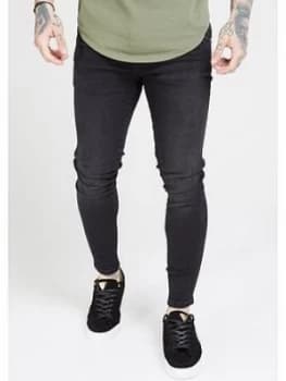 SikSilk Skinny Jeans - Mid Wash