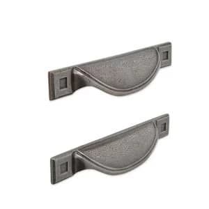 IT Kitchens Pewter effect Cup Cabinet handle Pack of 2