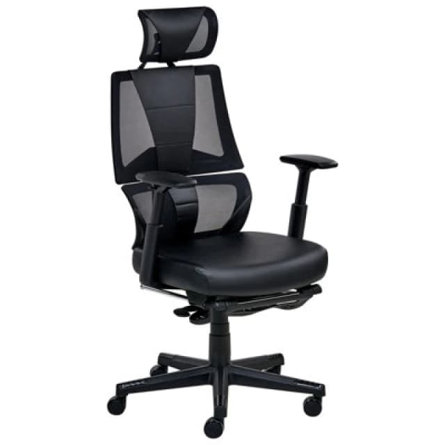 Beliani Office Chair Creator Faux Leather Black
