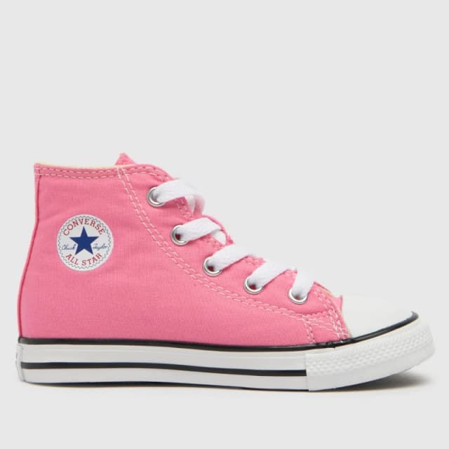 Converse pink all star hi Girls Toddler trainers Pink UK 10 (EU 26)