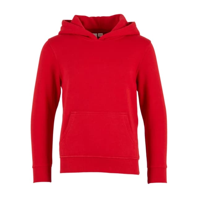 Build Your Brand Basic Hoodie in Scarlet Size: 11-12 Years Scarlet Unisex 11-12 Years