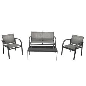 Charles Bentley Modern Mesh Outdoor Lounge Set