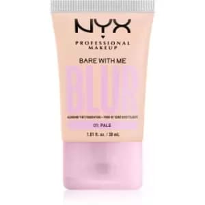 NYX Professional Makeup Bare With Me Blur Tint hydrating foundation shade 01 Pale 30ml