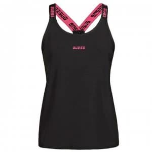 Guess Logo Tank Top - Black JBLK