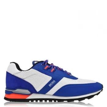 Hugo Boss Parkour Nylon Trainers Blue/White 460 Men
