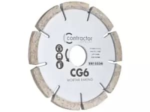 OX Tools CG6-115/22 Contractor Diamond Blade - Mortar Raking 115 x 22.23mm