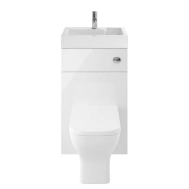 Nuie 500mm Basin & Wc Unit, Floorstanding Wc Unit With Basin