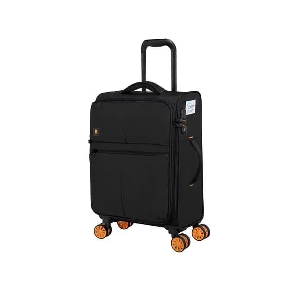 IT Luggage Lykke VQ1HV Soft Shell Black Suitcase