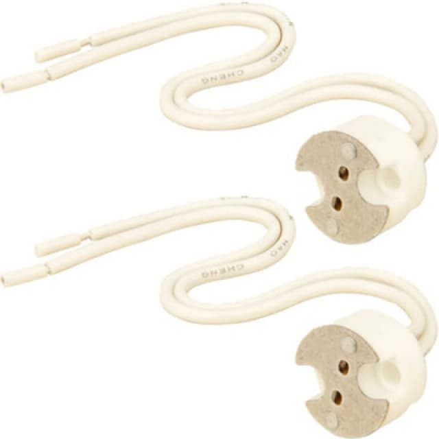 Loops 2x MR16 Bayonet Light Bulb/Lamp Fitting Ceramic LED/Halogen Connector Downlight Multi