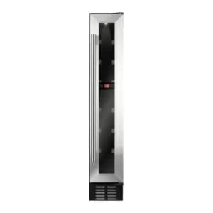 CDA 7 Bottle Capacity Single Zone Freestanding Under Counter Wine Cooler - Stainless Steel