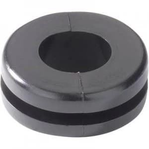 HellermannTyton HV1303 PVC BK M1 Cable grommet Terminal max. 8mm PVC Black