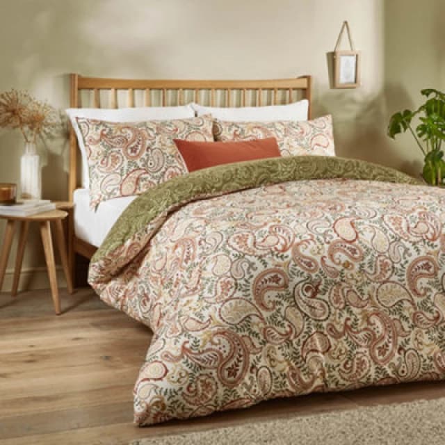 Duvet Day Anika Paisley Printed Soft Touch Duvet Cover Set, Single, Multi