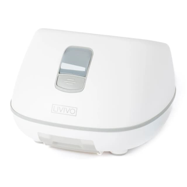 LIVIVO Shiatsu Steam Foot Spa - Complete with Timer, Massager Rollers, and Herbal Aromatherapy Refills White unisex