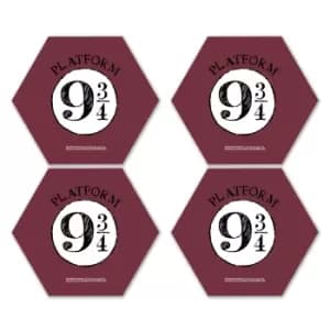 Harry Potter Platform 9 3/4 Hexagonal Coaster Set