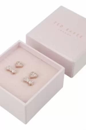 Ted Baker Jewellery Texha: Pave Heart/Bow Earring Gift Set TBJ2408-24-02
