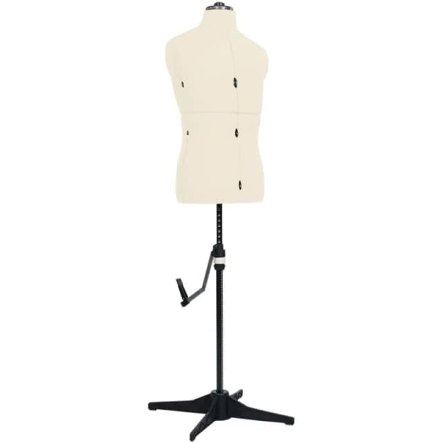 VIDAXL Adjustable Dress Form Male Cream Size 37-45 Vidaxl 8719883877327