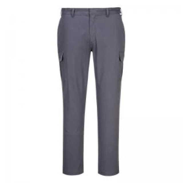 Portwest Stretch Slim Combat Trousers S231CGR28 Colour: Charcoal Grey