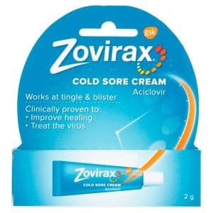 Zovirax Cold Sore Cream Tube 2G