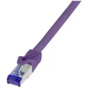 LogiLink C6A019S RJ45 CAT 6A S/FTP 0.25 m Violet