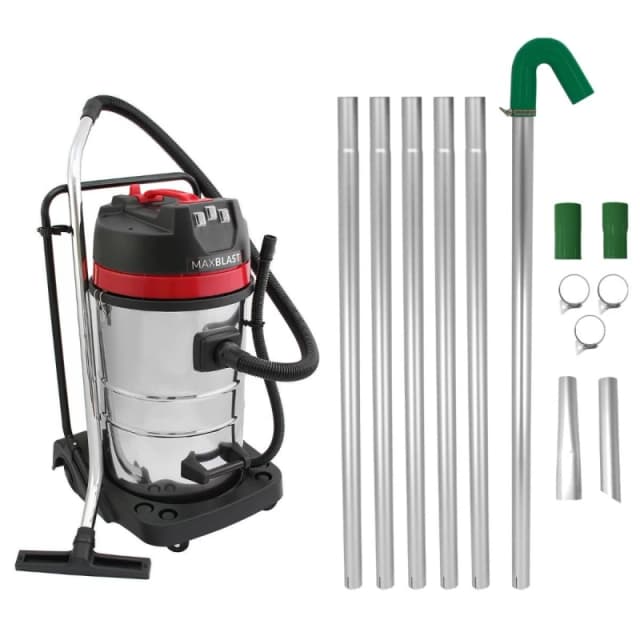 MAXBLAST Gutter Cleaning System 80L Wet & Dry Hoover & 24ft Gutter Vacuum 5055986179993