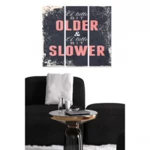 MDF7050175 Multicolor Decorative MDF Painting (3 Pieces)