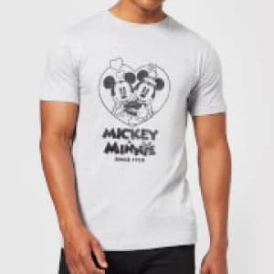 Disney Minnie Mickey Since 1928 T-Shirt - Grey - 3XL