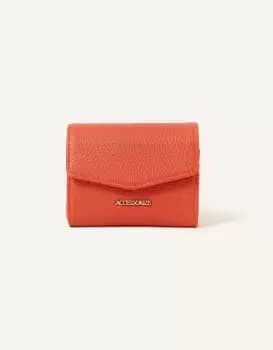 Accessorize Womens Small Flap Zip Around Purse Orange, Size: L 11cm x W 9 cm