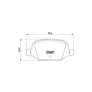 Front/Rear Brake Pad Set BREMBO P 23 064